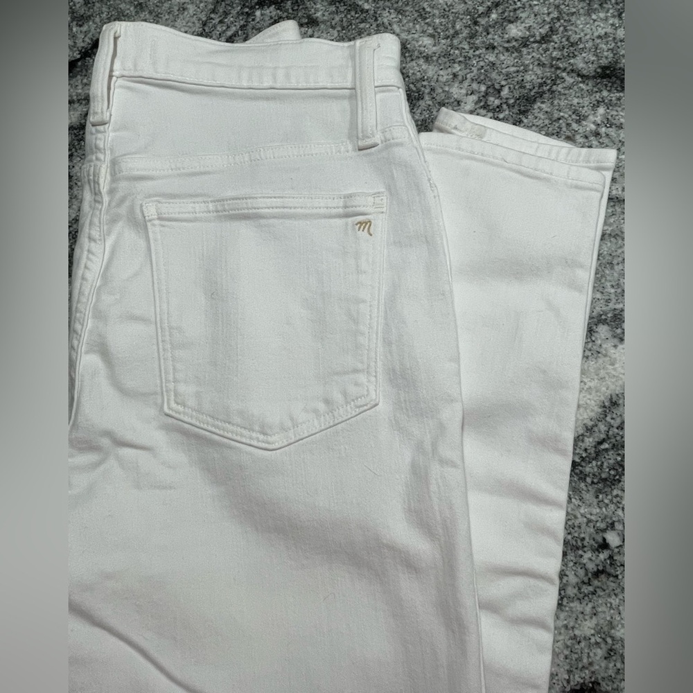 Madewell 10" High-Rise Skinny Jeans in Pure White - Picture 10 of 10